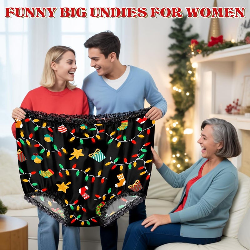 Dalycro Granny Panties Funny Unerwear for Women Big Mama Undies Gag Gift For Adults Men Christmas Stocking Stuffer Party - Image 4